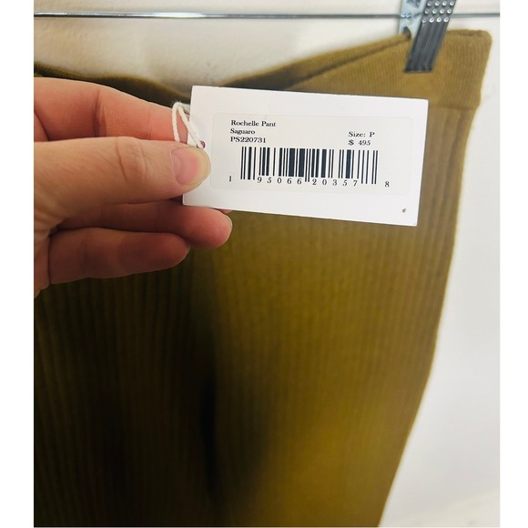 Ulla Johnson $495 Rochelle Ribbed Flare Wool Cashmere Pant Saquaro Sz P/00-0 - Picture 7 of 10